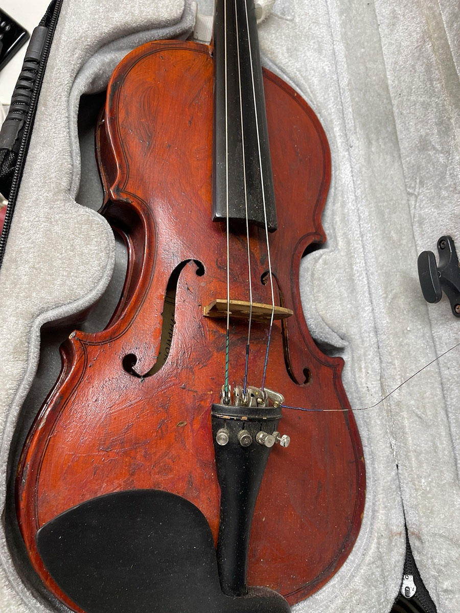 Vernis de violon complètement raté.